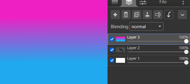 Example of using a clipping mask with layers